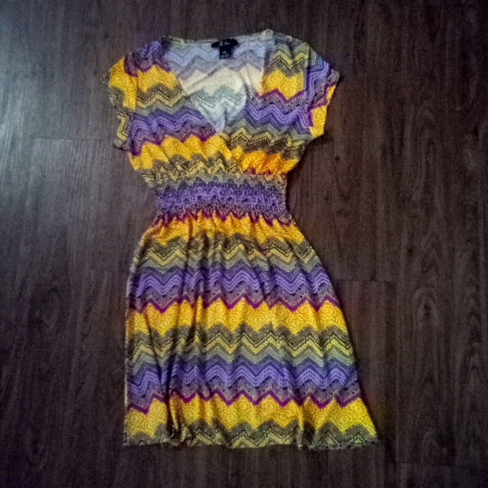 Boho Empire Waist Mini Dress